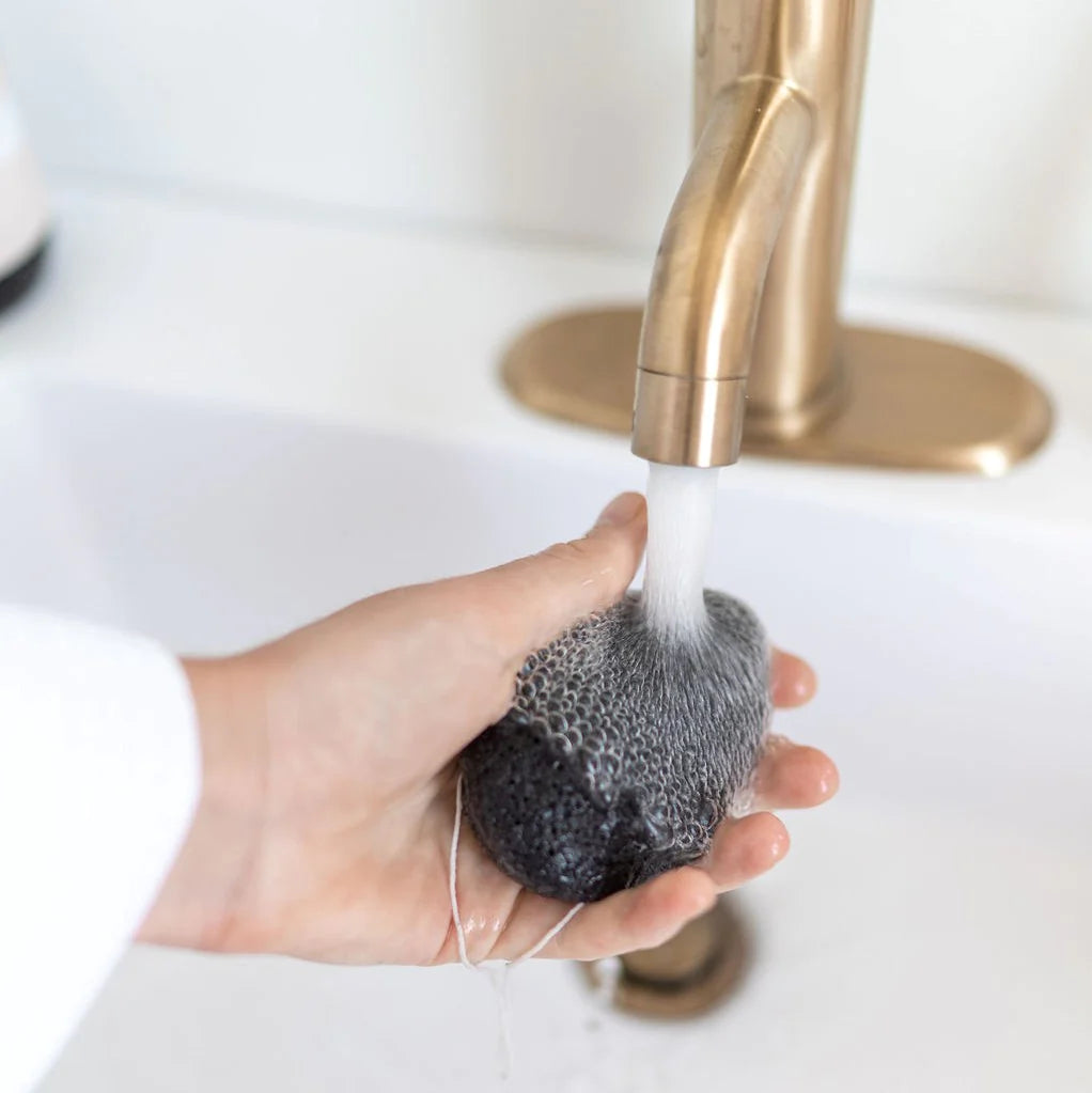 Konjac Facial Sponge - Bamboo Charcoal