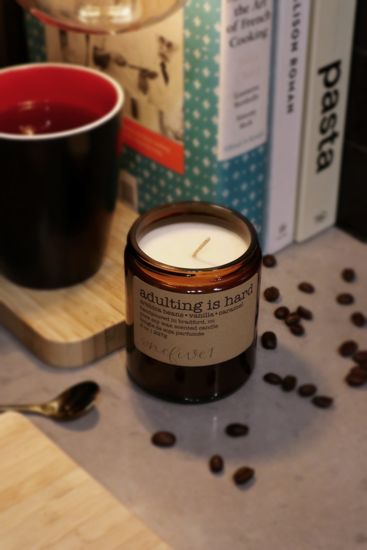 Adulting is Hard Candle (Coffee)