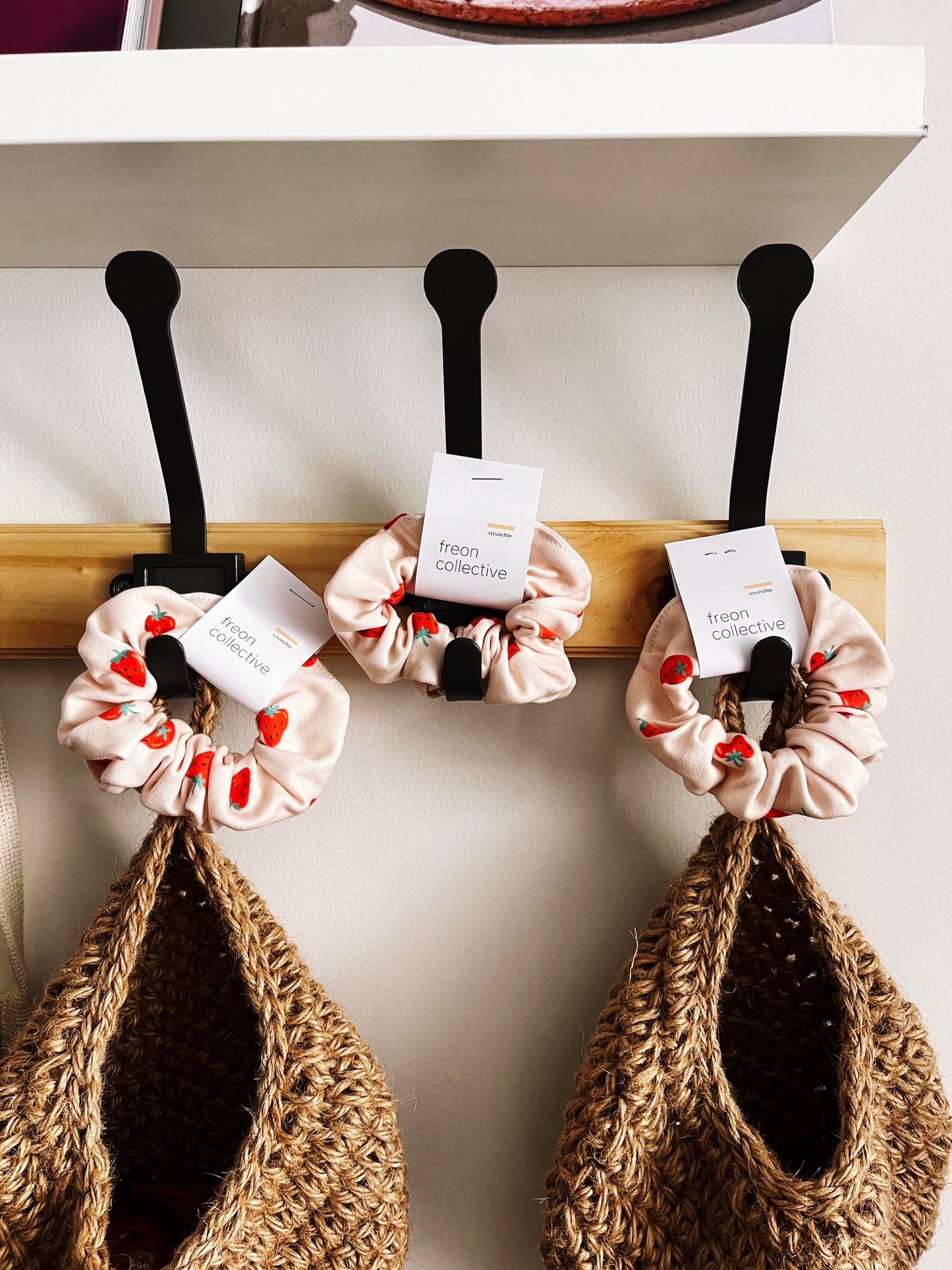Hair Scrunchie - Strawberry