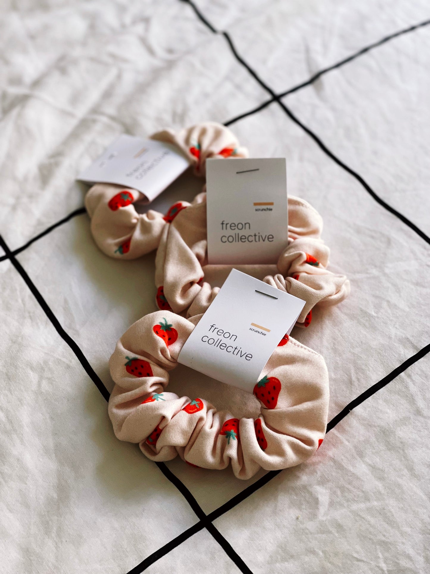 Hair Scrunchie - Strawberry