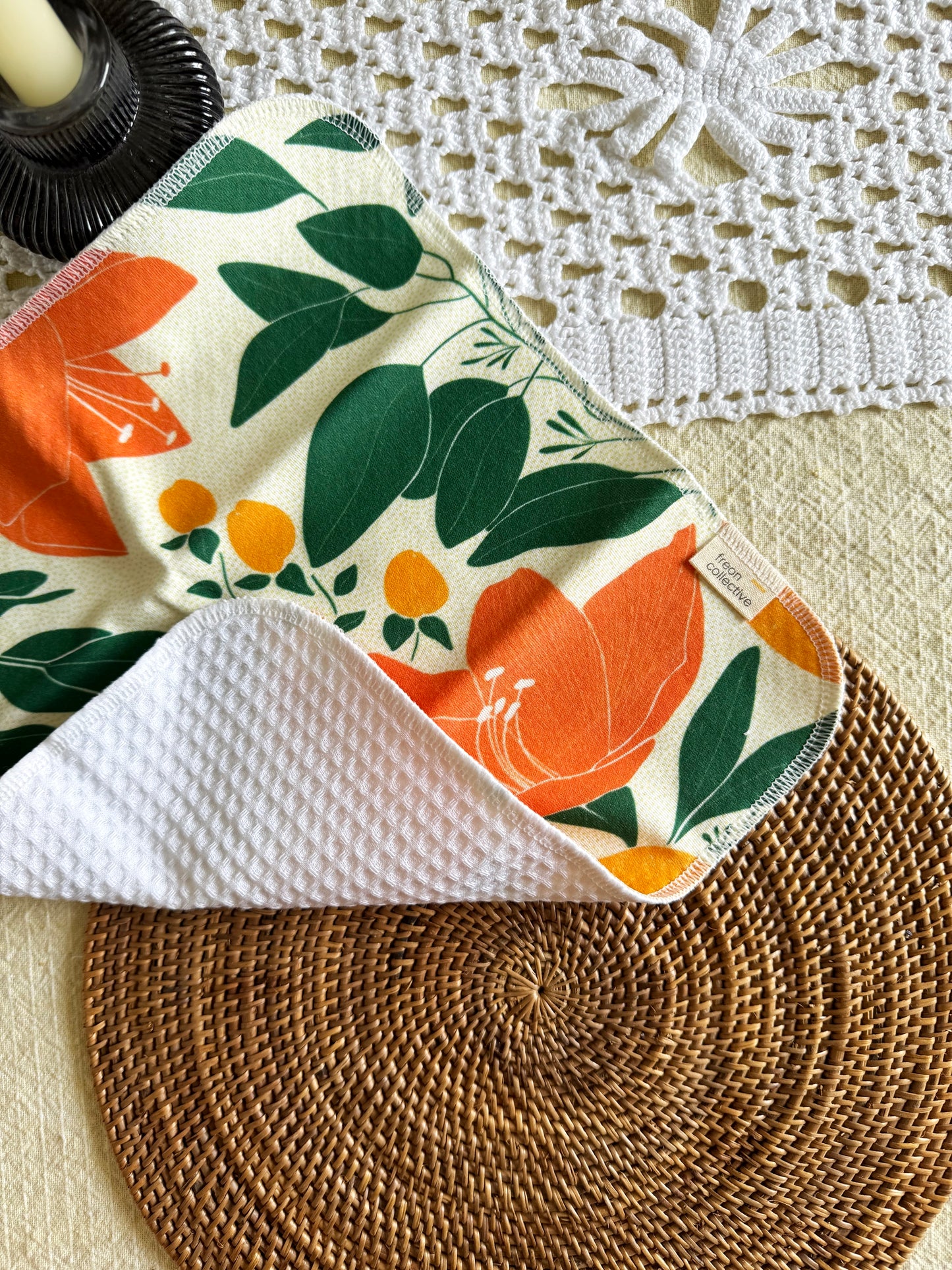 Face Cloth - Orange Petals