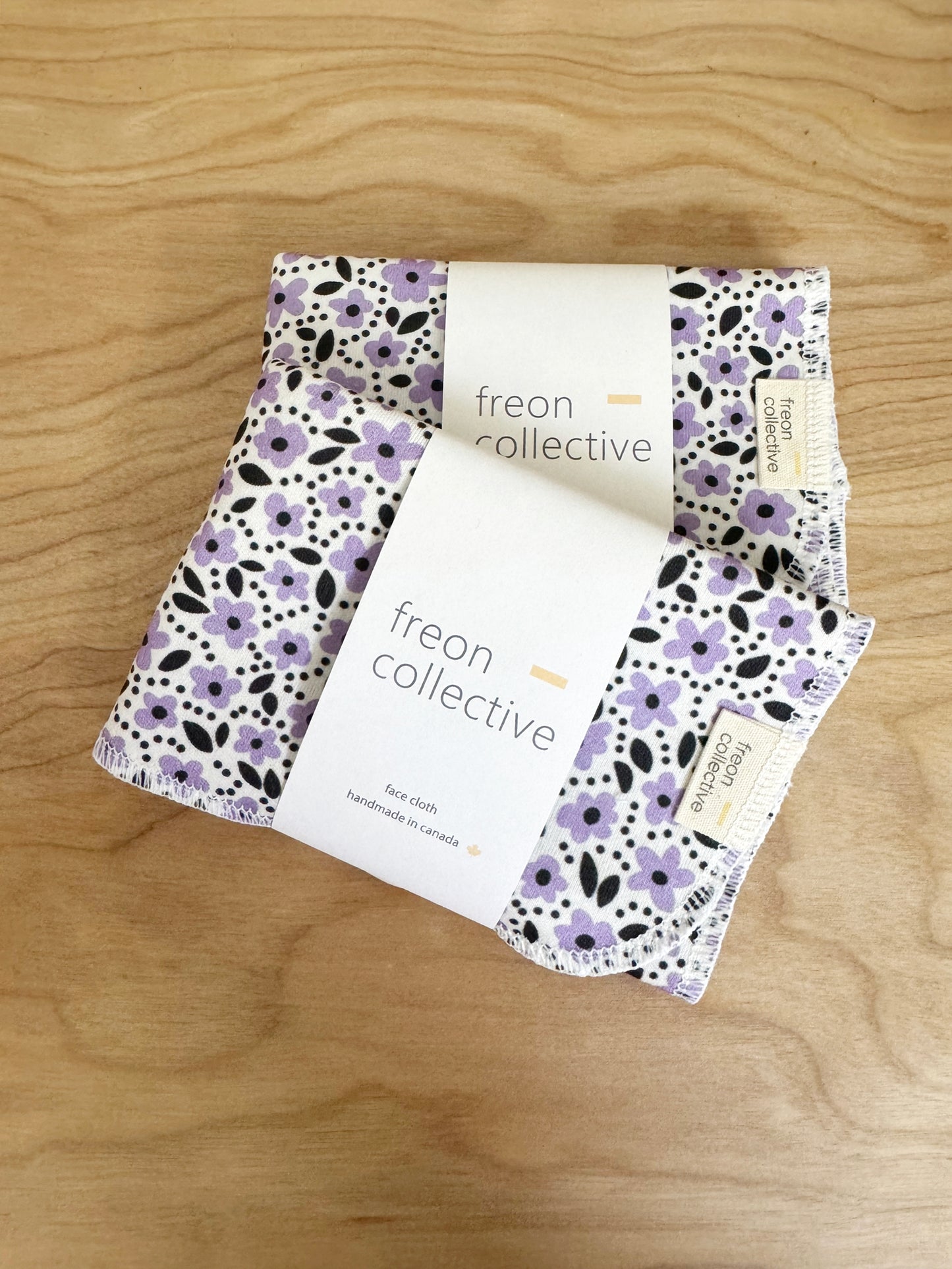 Face Cloth - Purple Florals