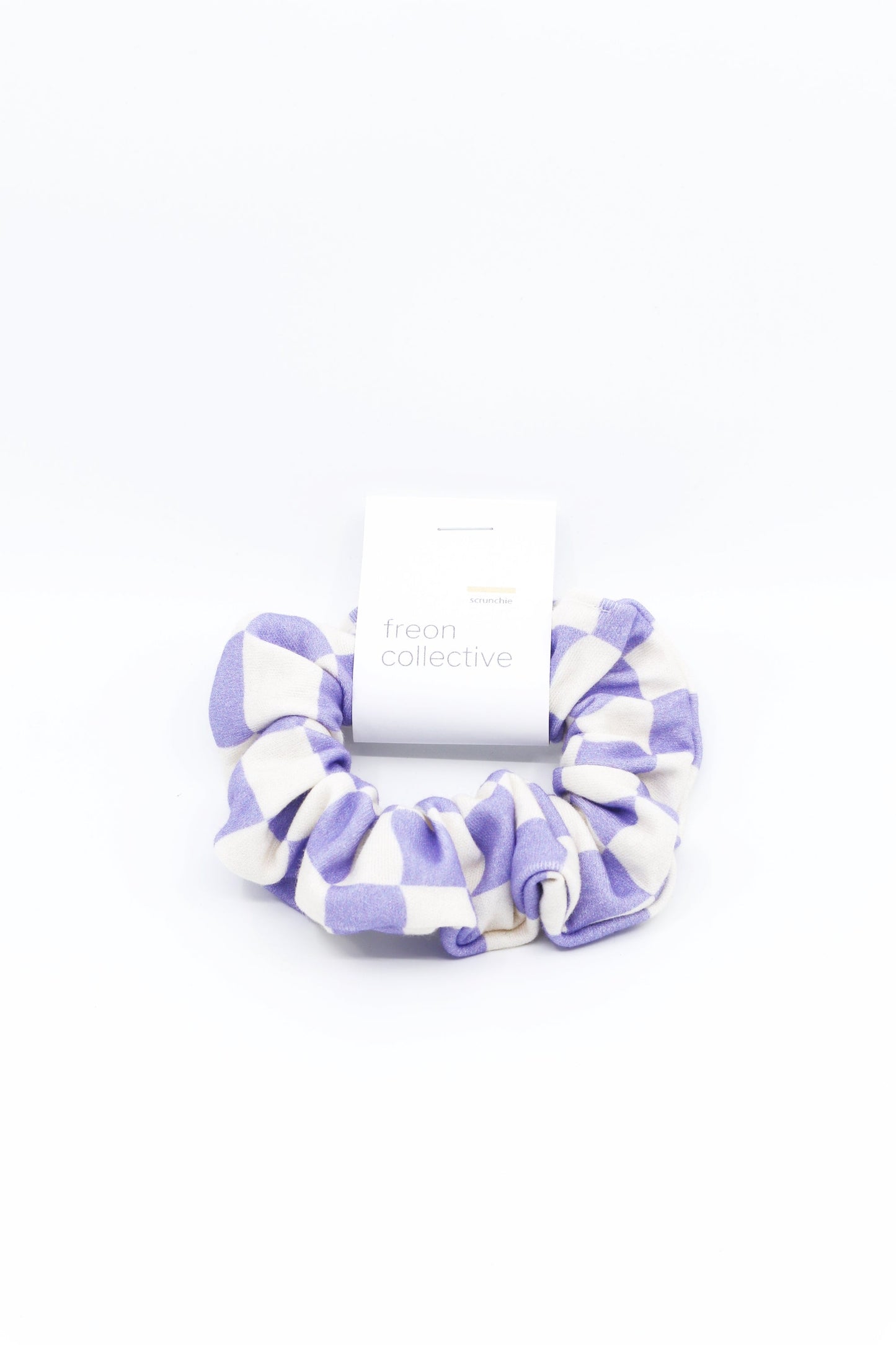 Hair Scrunchie - Periwinkle Checker