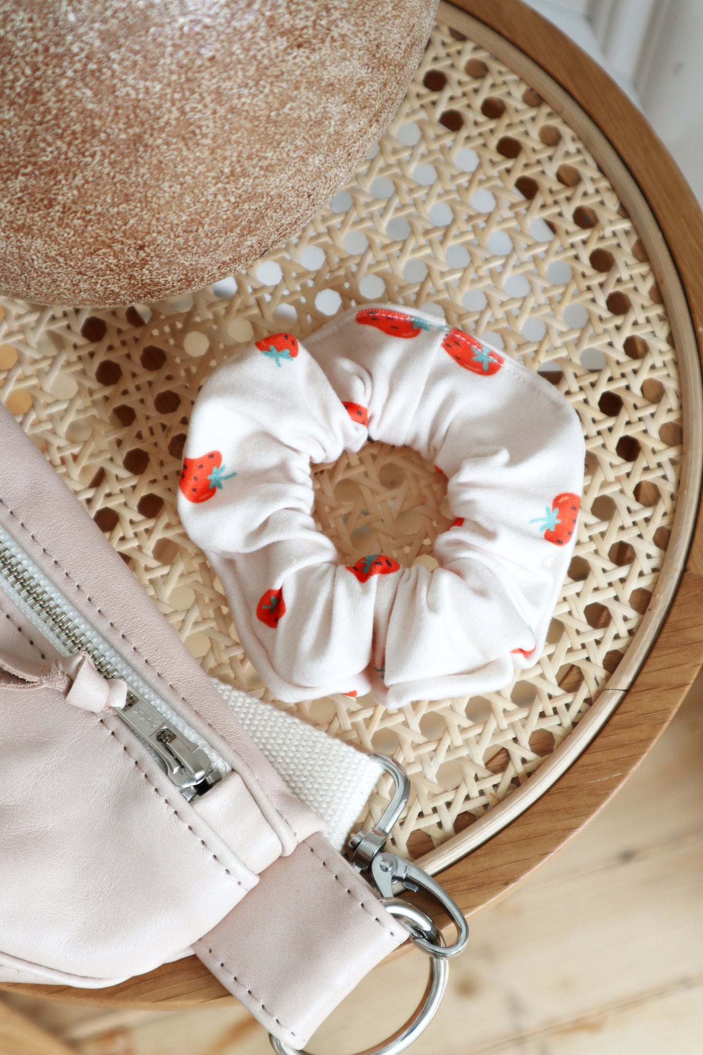 Hair Scrunchie - Strawberry