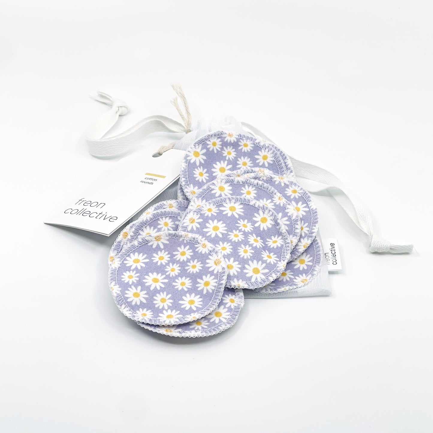 Cotton Rounds - Lilac Daisies