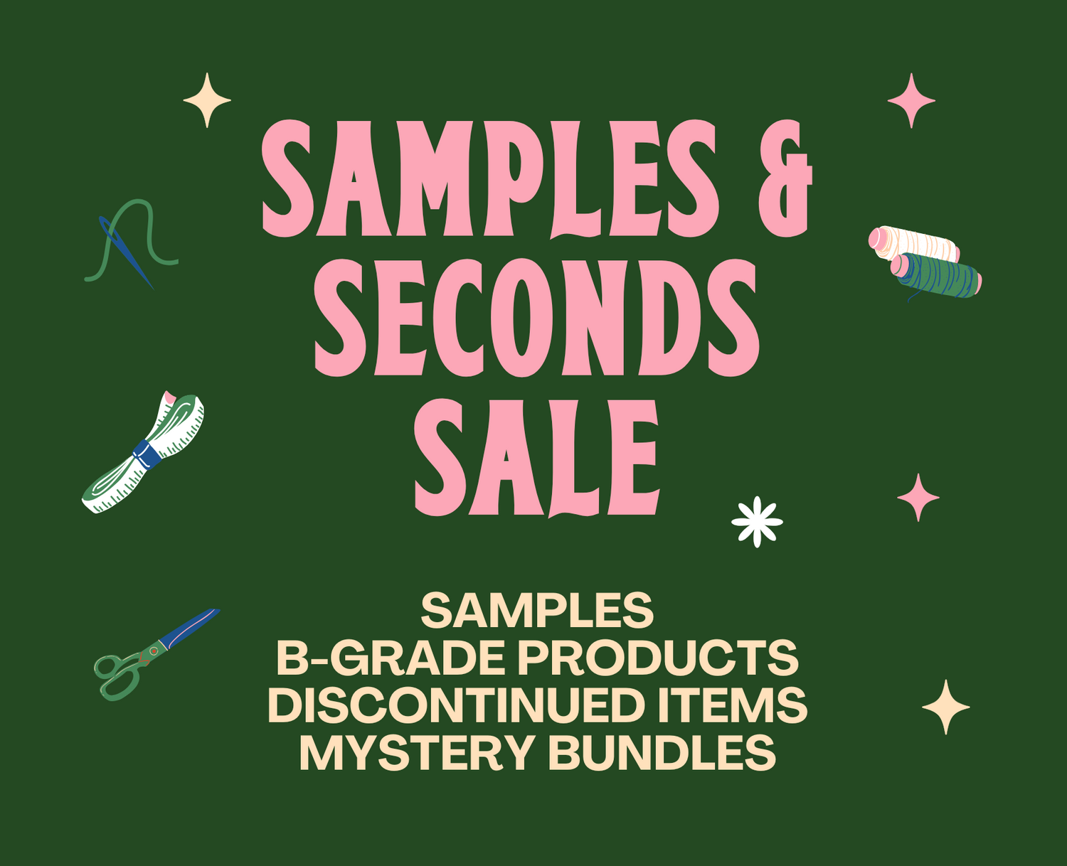 Samples & Seconds Sale