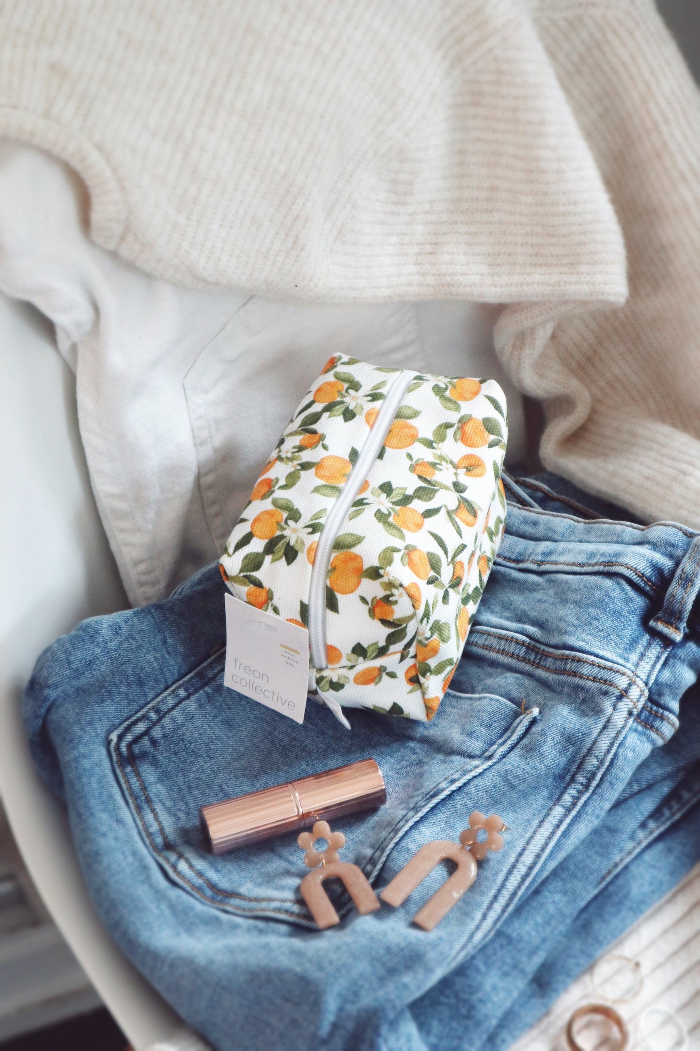 Mini Makeup Bag - Clementine