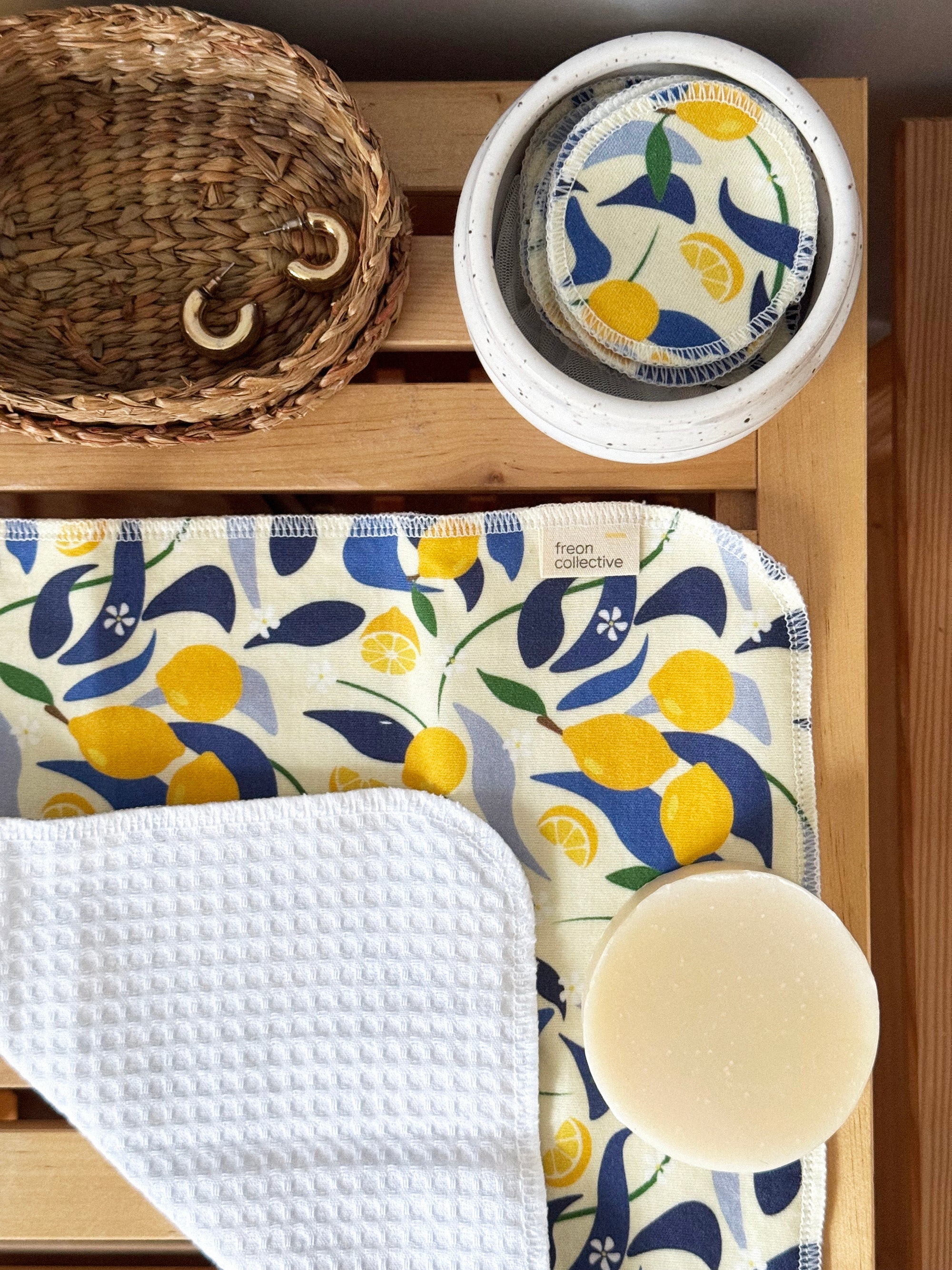 Lemons Face Cloth | Freon Collective