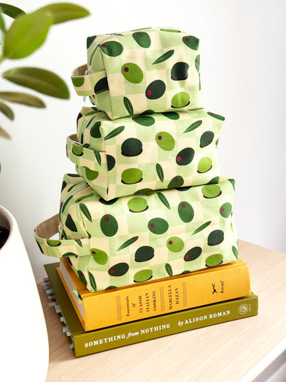 Makeup Bag - Olives