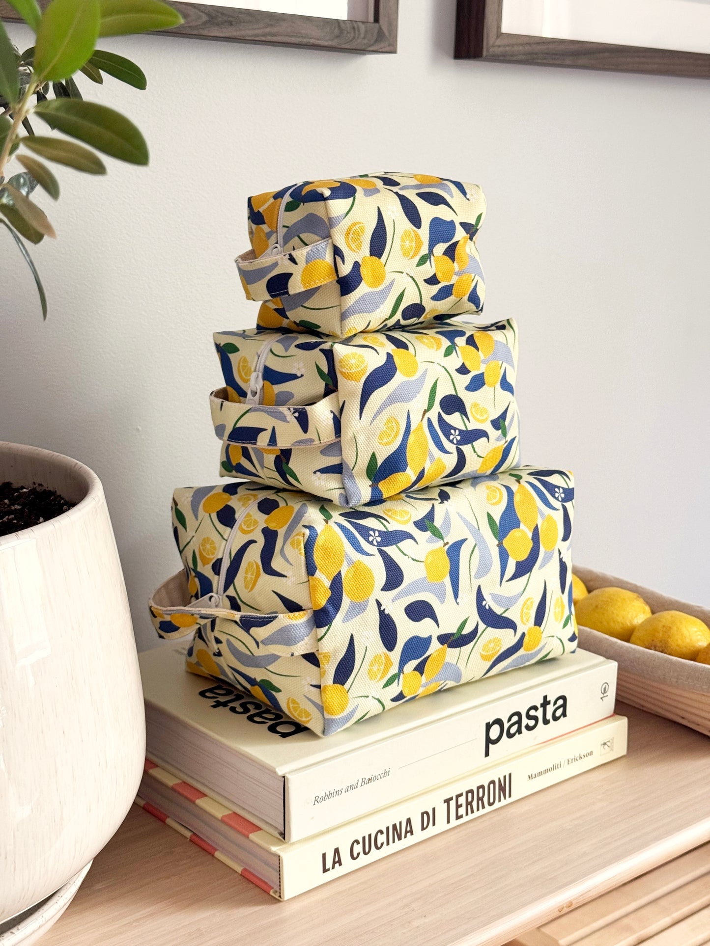 Makeup Bag - Lemons *Imperfect*