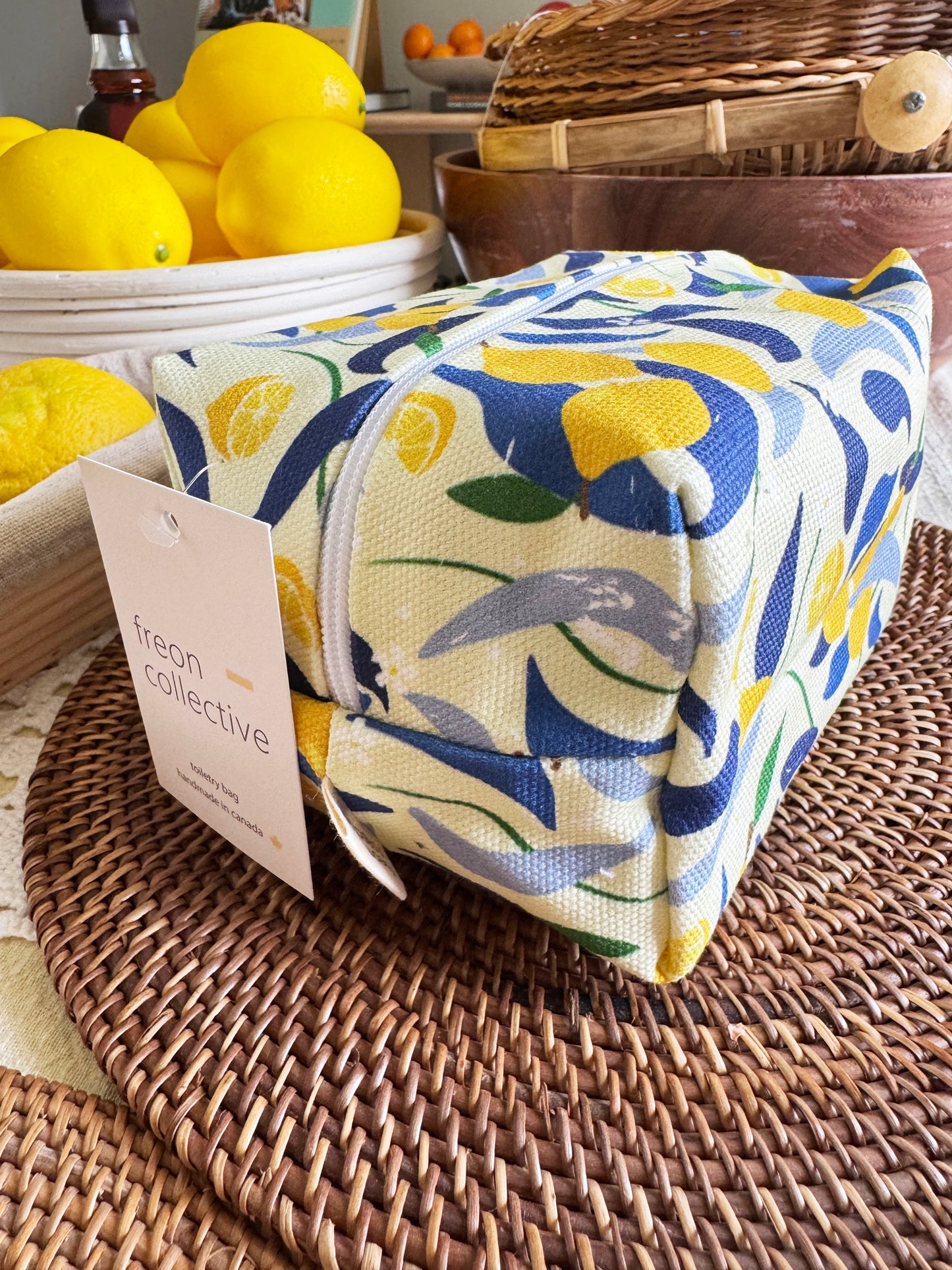 Makeup Bag - Lemons *Imperfect*