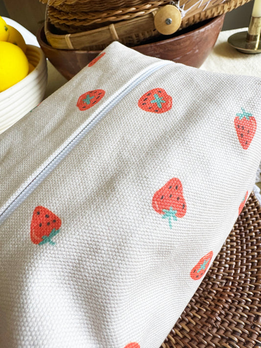Makeup Bag - Strawberry *Imperfect*