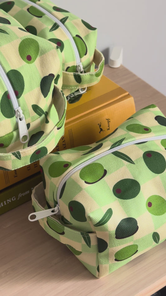 Makeup Bag - Olives