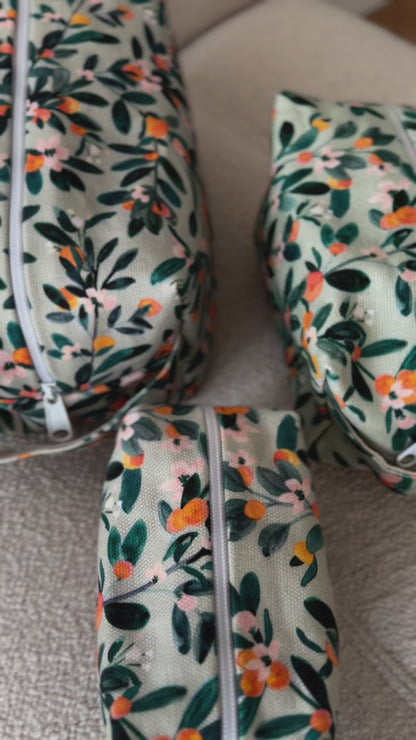 Makeup Bag - Sage Citrus