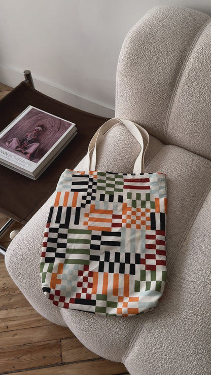Tote Bag - Multicolour Checker