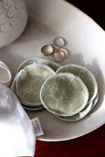 Load image into Gallery viewer, Cotton Rounds - Olive Florals
