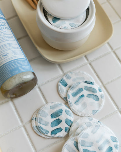 Cotton Rounds - Watercolour Chevron