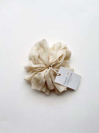 Organic Cotton Shower Pouf