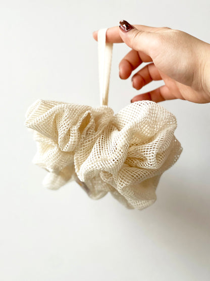 Organic Cotton Shower Pouf