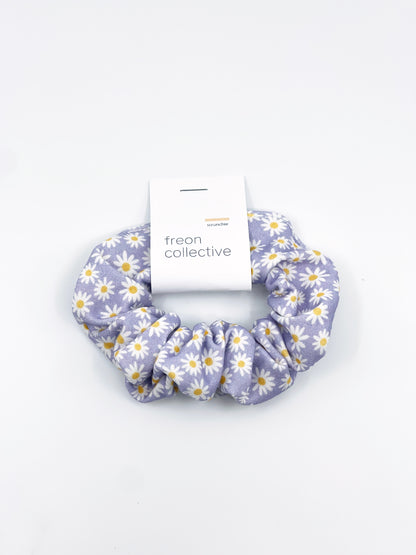 Hair Scrunchie - Lilac Daisies
