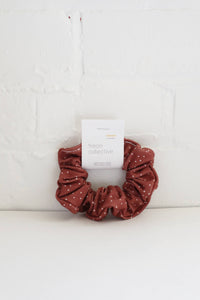 Hair Scrunchie - Berry Dot