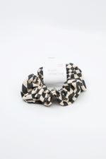 Load image into Gallery viewer, Hair Scrunchie - Black Checker
