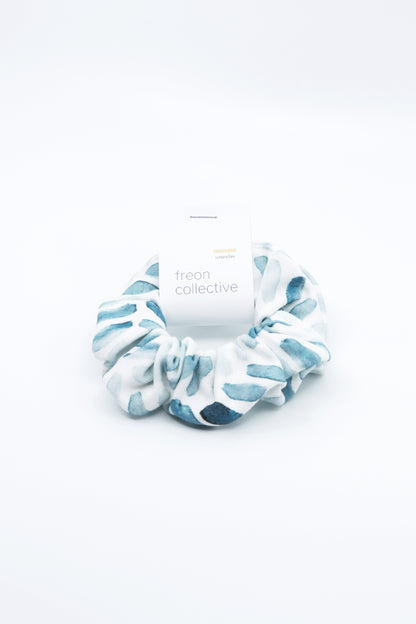 Hair Scrunchie - Watercolour Chevron