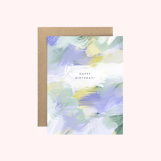 Pastel Abstracts Birthday Card